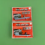2 Patio Lock Sliding Doors Wood Aluminum Keyed National Zinc Finish. Fixed Price $19.58.