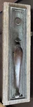 Antique Clinton 20 Cast Brass Mortise Entry Door Handle Set With Lock & Keys. Fixed Price $349.00.