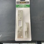New Defiant 5-7/8 In. Satin Nickel Deadbolt Strike Plate Free Shipping. Fixed Price $25.00.