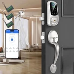 Smart Door Lock Keyless Entry 5 1 Fingerprint Deadbolt W/ Handle Set Yosimika. Fixed Price $59.99.