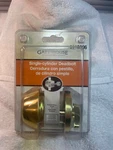 Gate House Polished Brass Finish Single Cylinder Deadbolt 0118006 Nib. Fixed Price $8.85.