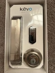 Kwikset Kevo 99250-002 Satin Nickel DB15 Bluetooth Smart Lock (w/ Key Fob). Fixed Price $69.97.