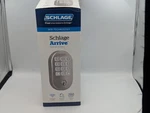 Schlage Arrive Smart Wifi Deadbolt Satin Nickel Oval Shape Open Box. Fixed Price $150.00.