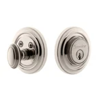 Grandeur Circulaire Deadbolt - Single Cylinder Brushed Nickel *open Box* #J8. Fixed Price $89.50.