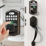 Ixtech Fingerprint Door Lock Set, Keyless Entry Deadbolt With Handle. Fixed Price $84.99.