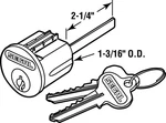 Prime-line 70002 Solid Brass Segal Lock Cylinder 1-1/4 Dia. X 1.2 H In.. Fixed Price $26.30.