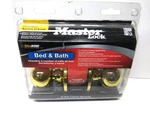 Master Lock BA0-0303 Bright Brass Tulip Style Bed & Bath Privacy Door. Fixed Price $5.99.