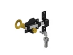 Gatemate Premium Long Throw - Double Locking, Stainless Steel/black, 2" (5. Fixed Price $73.34.
