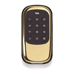 Yale Security Real Living Keyless Push Button Deadbolt With Z-wave YRD110ZW0BP. Fixed Price $159.00.