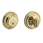 Baldwin SCTRD003 .6L.DS.CKY.KD Traditional Round Single Cylinder Deadbolt, Polis. Fixed Price $98.90.