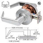 Crl D25PASSBN Brushed Nickel Passage Standard Grade Lever Lockset. Fixed Price $94.82.