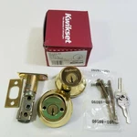 Kwikset Double Cylinder Deadbolt 96650-055 Bright Brass New 3 Scal Scs. Fixed Price $16.00.