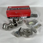 Delaney Hardware Callan Saxon Series Satin Nickel Entrance Combo 300T-SA-CS-US15. Fixed Price $29.99.