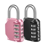 Fayleeko Combination Lock, 4 Digit Padlock For School 2 Pack, Pink & Black. Fixed Price $16.41.