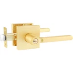 Defiant Tonebridge Satin Brass Keyed Entry Door Lever With Square Rose, Ansi 3. Fixed Price $17.99.