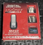 Lockey M210 Keyless Digital Deadbolt Door Mechanical Code Ez Plate. Fixed Price $125.00.