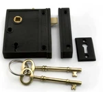 Signature Hardware 010013BPC & Iron Rim Lock W/ 90000BPC Knob Set White. Fixed Price $75.00.