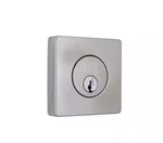 Home Decorators Collection Square Satin Nickel Single Cylinder Deadbolt. Fixed Price $24.99.