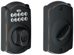 Schlage BE365-CAM Camelot Electronic Keypad Single Cylinder Deadbolt. Fixed Price $118.44.