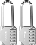 Pack Disecu 2.6 Inch Long Shackle Combination Lock, 4 Digit Outdoor Waterproof. Fixed Price $18.95.
