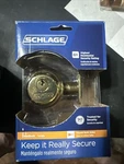 Schlage Bright Brass Double Cylinder Deadbolt Door Lock B62N V 505 605 New!. Fixed Price $25.00.