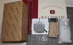 Baldwin Estate - 8252.190.B Arched Evolved Electronic Deadbolt Satin Black New. Fixed Price $399.99.