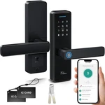 Ngteco Smart Door Lock With Lever Handle, Wi-fi Keyless Entry Fingerprint Dea.... Fixed Price $132.56.