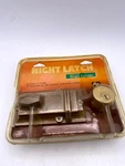 Unican Night Latch D220-67-55 Single Cylinder Security Door Auxiliary Lock Gold. Fixed Price $12.95.