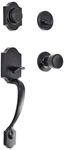 Amazon Basics Front Door Lock Set, Handleset With Tulip Knob, Level Hand.... Fixed Price $78.22.