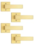 Tinewa 4 Dummy Lever Door Handles For Pack, Gold-half. Fixed Price $53.90.
