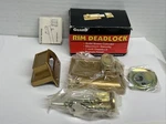 Vtg Guard Bronze Finish 505B Rim Deadlock Single Cylinder Solid Bolt! Key. Fixed Price $35.00.