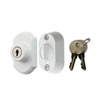 Ideal Security Model 703 Keyed Deadbolt For Storm And Screen Doors, White. Fixed Price $34.17.
