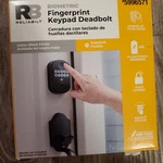 Reliabilt Fingerprint Deadbolt Door Lock Backlit Keypad Matte Black 2 Keys New. Fixed Price $32.00.