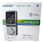 Lockly Secure Plus Deadbolt Smart Bluetooth Satin Nickel Model PGD728FSN. Fixed Price $229.99.