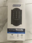 Schlage Encode Smart Wi-fi Deadbolt Camelot Matte Black BE489WB 622. Fixed Price $229.24.