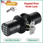 Keypad Door Knob Lock, Keyless Entry With Anti-slip Handle, Auto. Fixed Price $45.60.