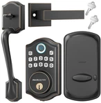 Smart Door Lock Keyless Entry Fingerprint Deadbolt Oil Rubbed Bronze DS10 Handle. Fixed Price $209.99.