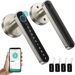 Tmezon Smart Door Lock Wifi Fingerprint Keyless With Handle Keypad. Fixed Price $26.99.