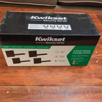 4-PACK Kwikset Casey Hallway Passage Door Handle Lever Reversible Matte Black. Fixed Price $52.00.