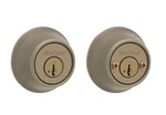 Kwikset 665 Double Cylinder Deadbolt Antique Brass W/ Smartkey & Microban Tech. Fixed Price $16.94.