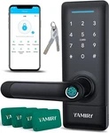Smart Lock, Yamiry Keyless Entry Keypad Door With Handle, Fingerprint. Fixed Price $119.90.