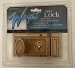 Brass Door Lock W/ Keys Night Wright New Old Stock Sealed Pak # V380BR. Fixed Price $34.99.