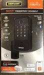 Defiant Square Fingerprint Matte Black Electronic Wifi Enabled Deadbolt *read*. Fixed Price $31.49.