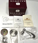 New Baldwin 5455-150-LDM Brass Left Hand Half Dummy Lever Satin Nickel Nos. Fixed Price $64.88.
