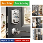 Fingerprint Door With 2 Lever Handles - Keyless Entry Lock, Electro.... Fixed Price $109.91.