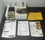 Yale Real Living Digital Push Button Deadbolt Door Lock (polished Brass). Fixed Price $45.00.