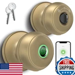 Geektale Fingerprint Door Lock Knob For Bedroom Office, Smart Keyless Entry. Fixed Price $72.88.