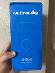 Ultaloq U-bolt Smart Bluetooth Keypad Deadbolt Door Lock Black W/ Wifi Bridge. Fixed Price $80.00.
