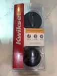 Kwikset Single Cylinder Deadbolt Matte Black Model 96600-673. Fixed Price $21.99.
