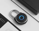 Netbolt Smart Fingerprint Padlock, Metal Water Resistant, Satin Black. Fixed Price $29.99.